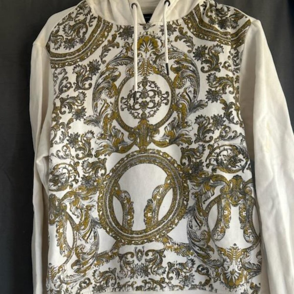 International Concepts White & Gold Hoodie